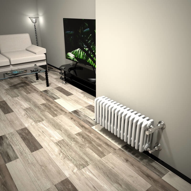 DL 4 Column Radiator 300x716 White - 2
