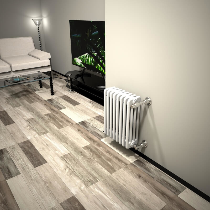 DL 4 Column Radiator 500x394 White - 2