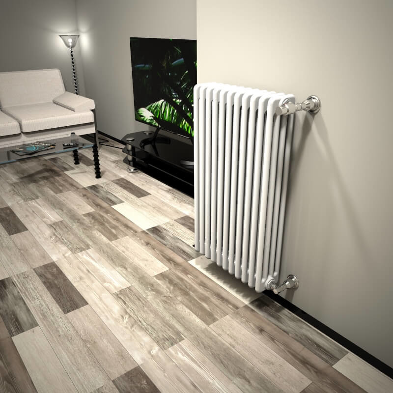 DL 4 Column Radiator 900x532 White - 2