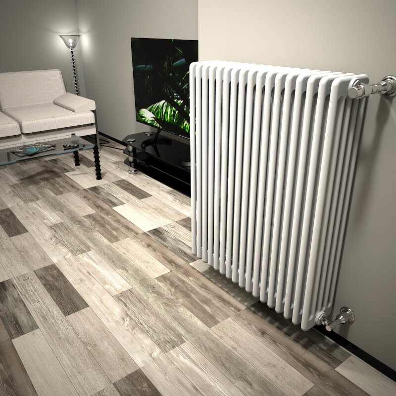 DL 5 Column Radiator 1000x808 White - 1