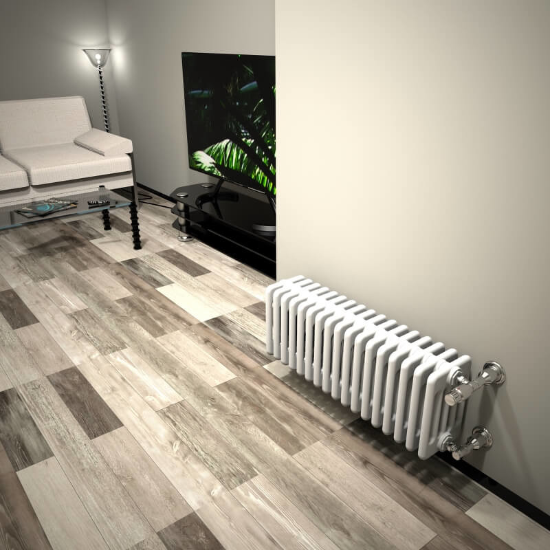 Dl 5 Column Radiator 300x808 White - 3