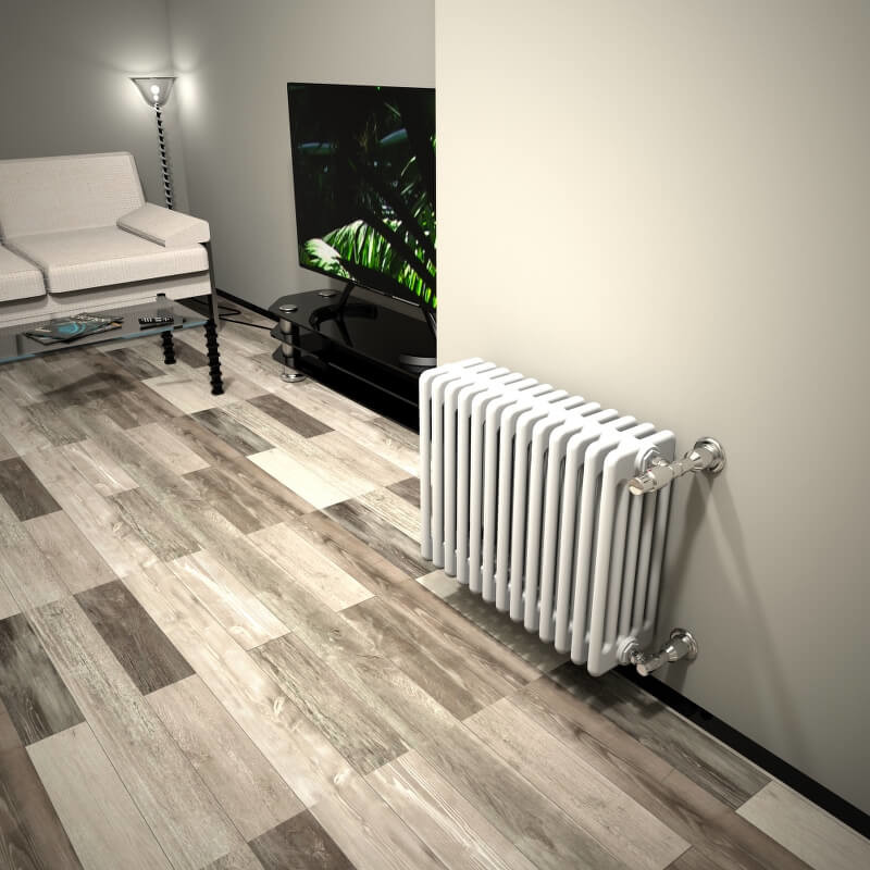 DL 5 Column Radiator 500x624 White - 2