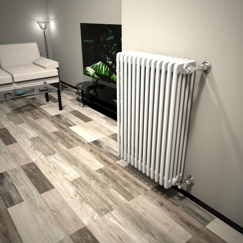Dl 5 Column Radiator 900x624 White - 2