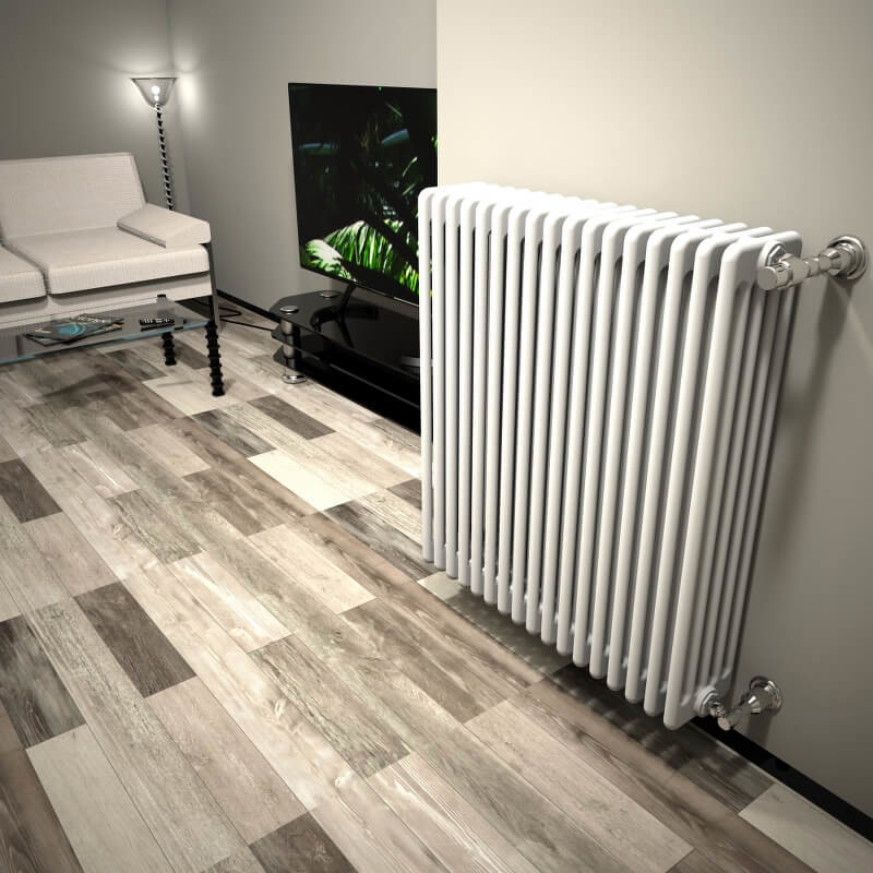 Dl 5 Column Radiator 900x808 White - 2