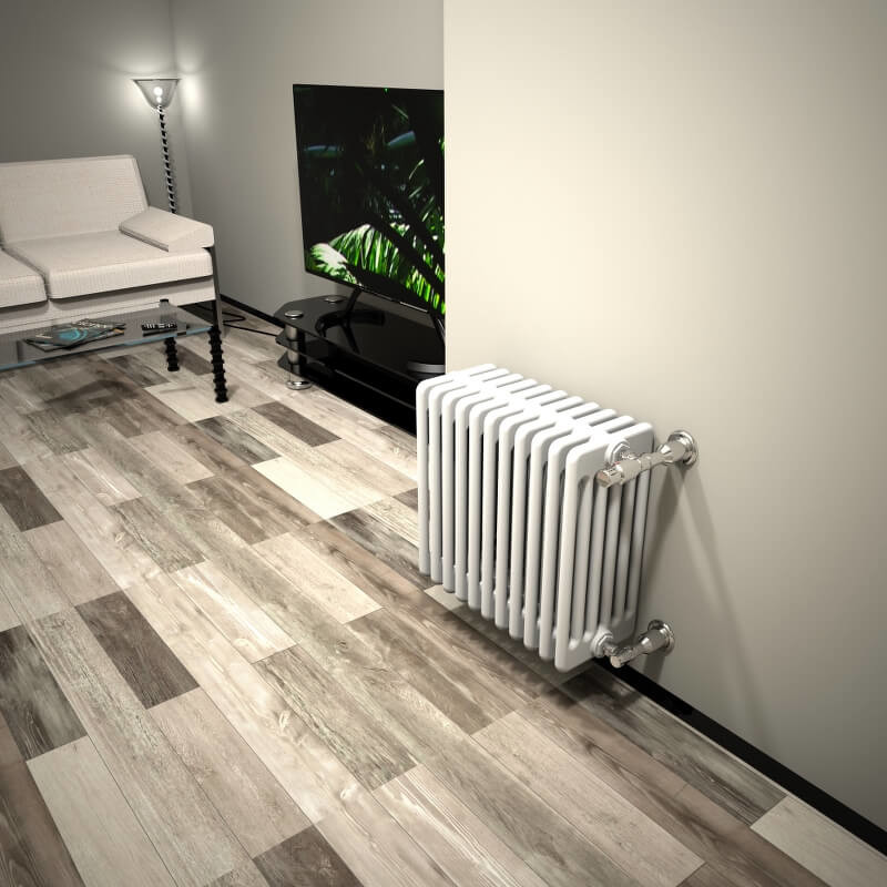 DL 6 Column Radiator 500x532 White - 1