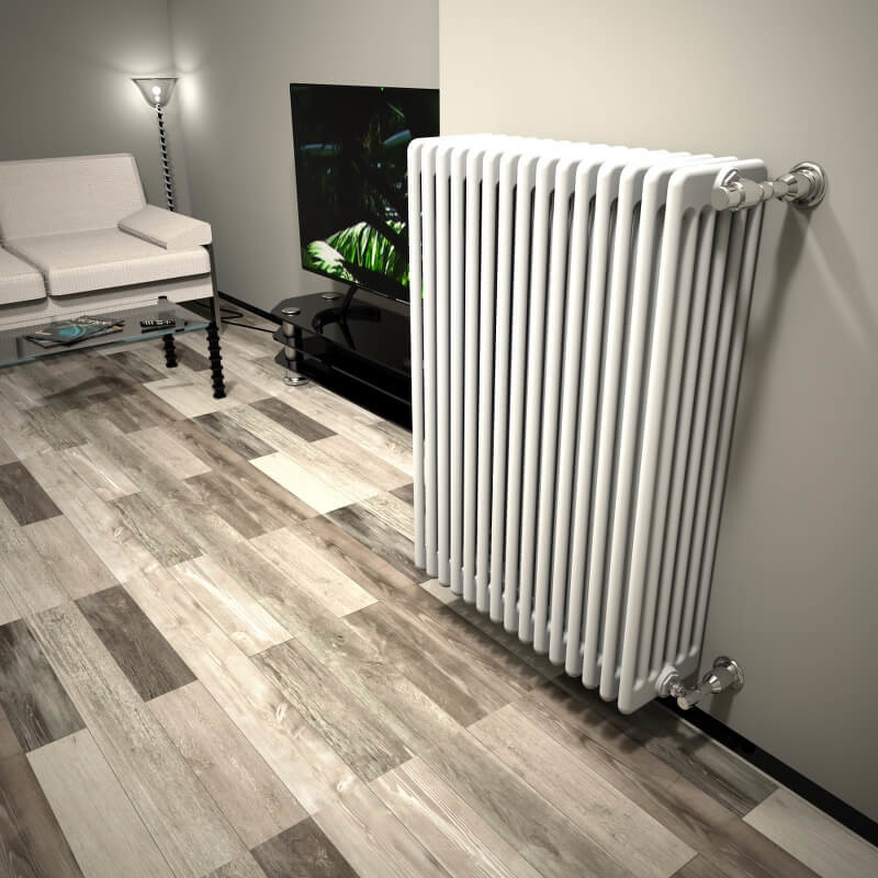 DL 6 Radiateur à Colonne 1000x716 Blanc - 1