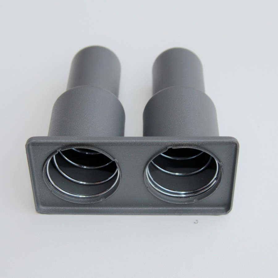 Double Radiator Tube Hiding Sleeve Stringed Plastic Anthracite - 3