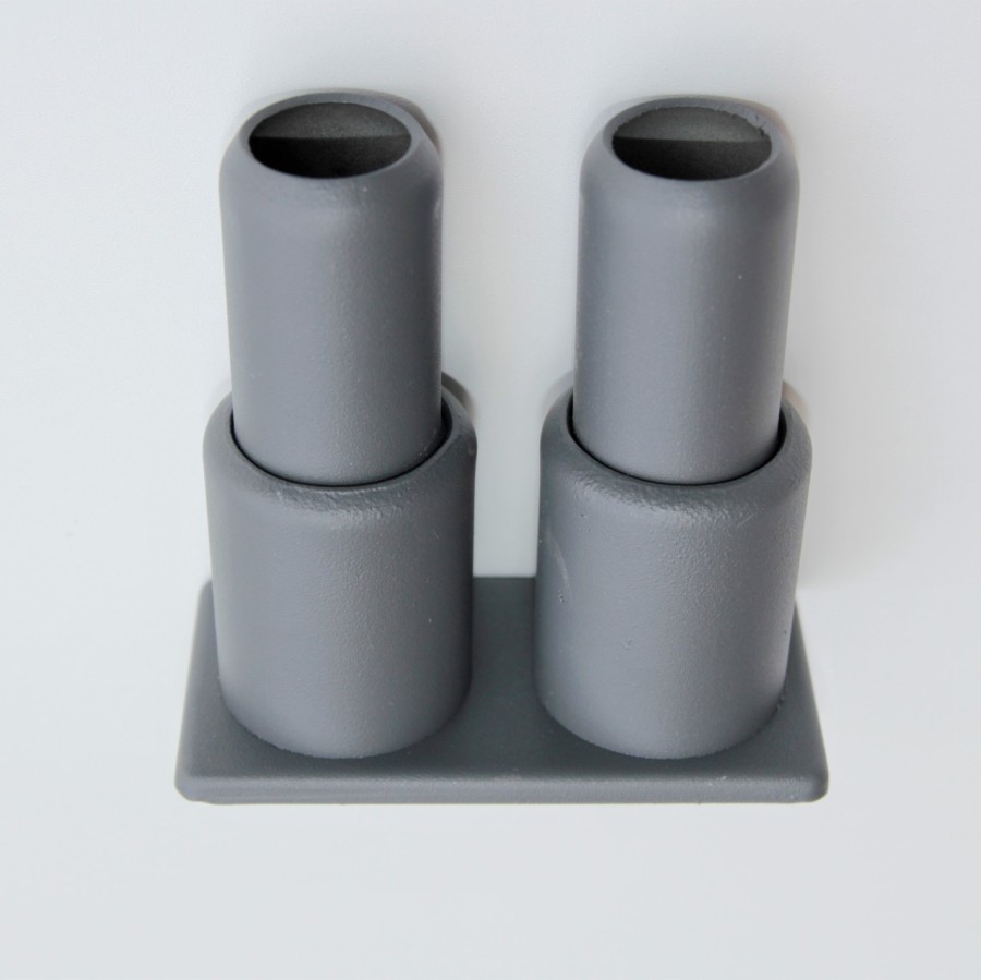 Double Radiator Tube Hiding Sleeve Stringed Plastic Anthracite - 4