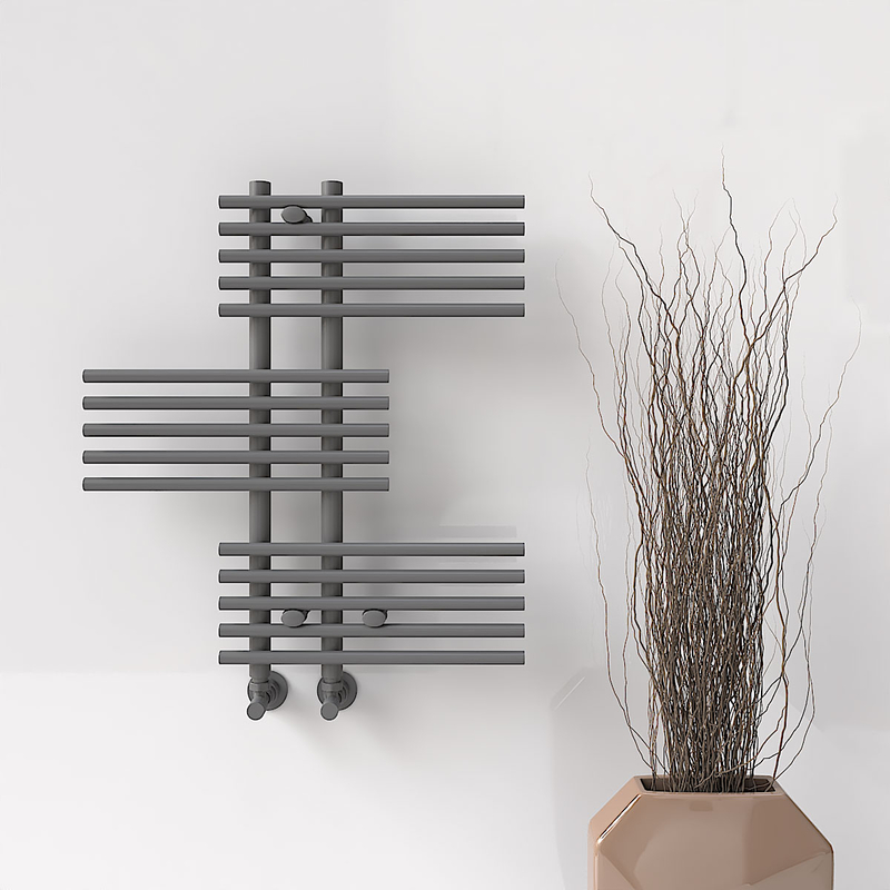 Fiji Decorative Towel Rail 650x740 Anthracite