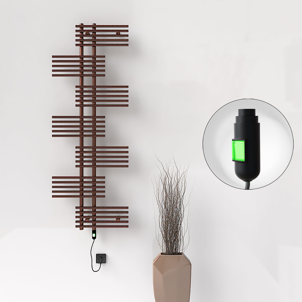 Fiji Elektrikli Havlupan 650x1762 Bakır Eskitme (On/Off Düğmeli) 600W - 1