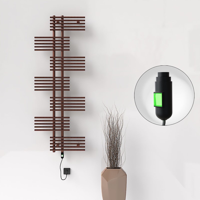 Fiji Elektrikli Havlupan 650x1762 Bakır Eskitme (On/Off Düğmeli) 600W 