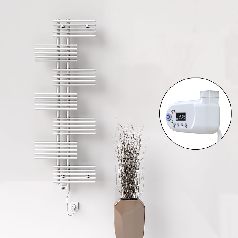 Fiji Elektrikli Havlupan 650x1762 Beyaz (Thesis Termostat) 900W 