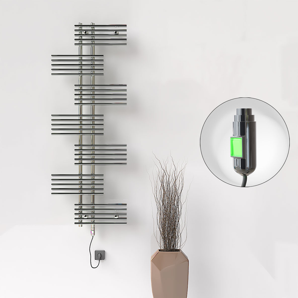 Fiji Elektrikli Havlupan 650x1762 Krom (On/Off Düğmeli) 600W - 1