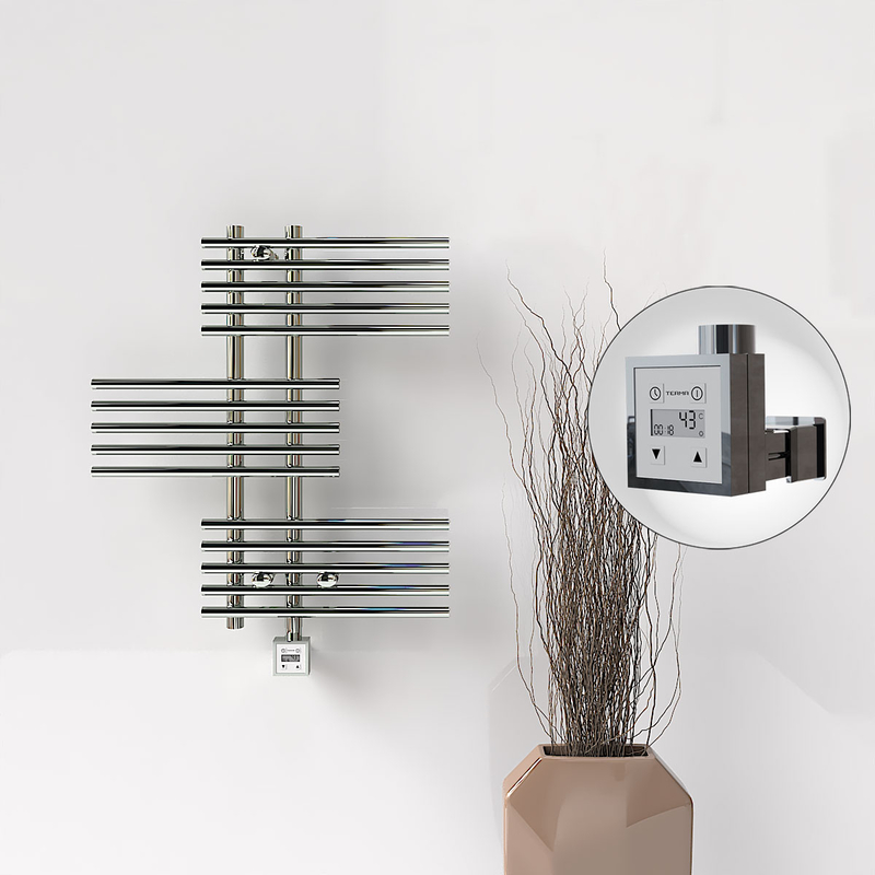 Fiji Elektrikli Havlupan 650x740 Krom (KTX3 Termostat) 200W 