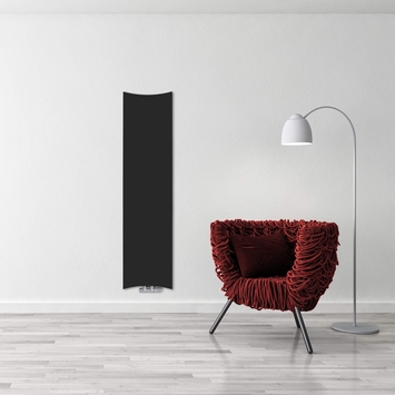 Gozo Slim Design Towel Rail 306x1190 Black