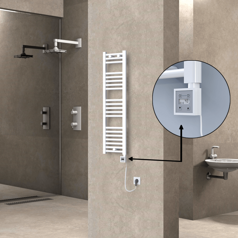 Haiti Sèche Serviettes Electrique 300x1100 Blanc Ktx3 300 Watt Câble en spirale