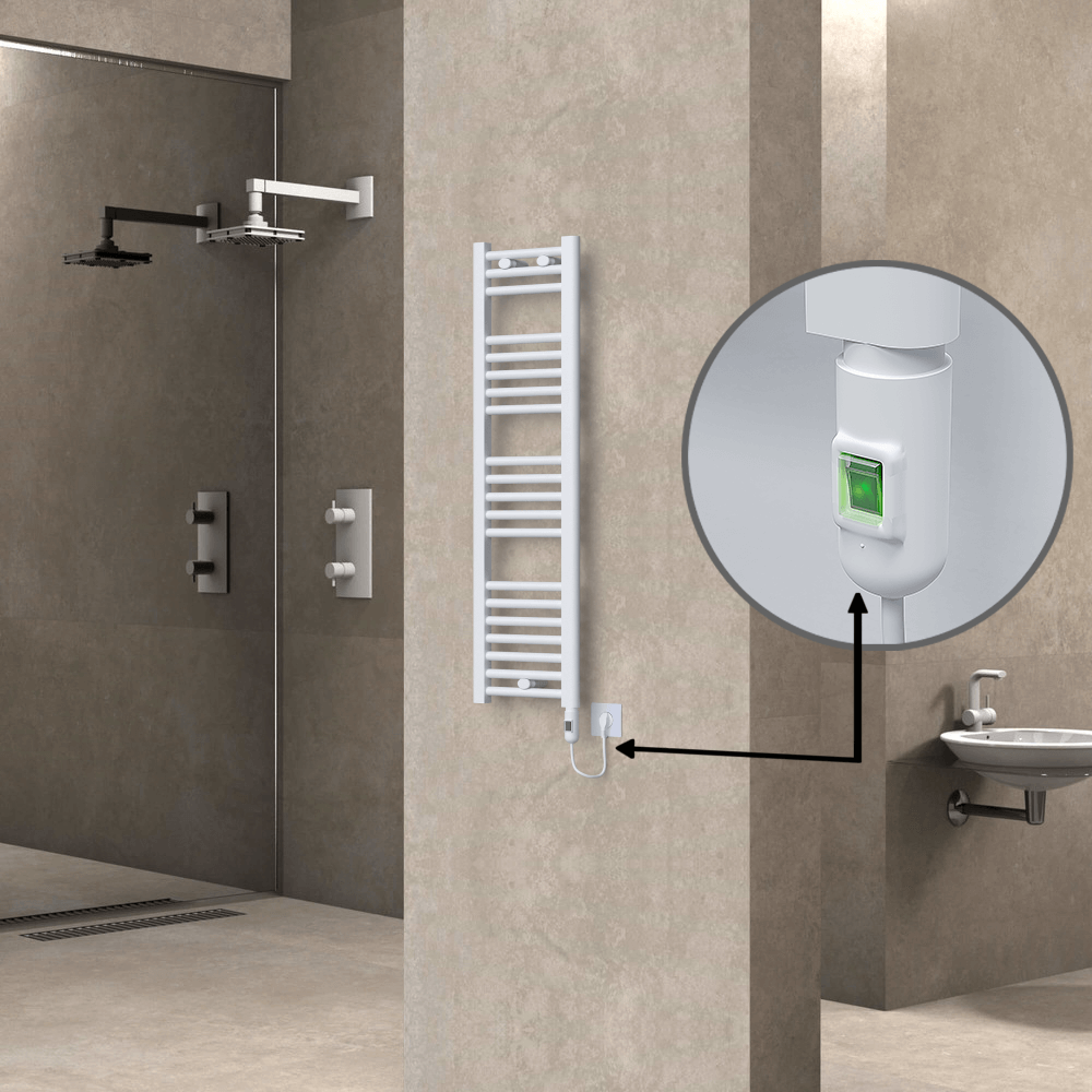 Haiti Elektrikli Havlupan 300x1100 Beyaz (On/Off Düğmeli) 300W - 1