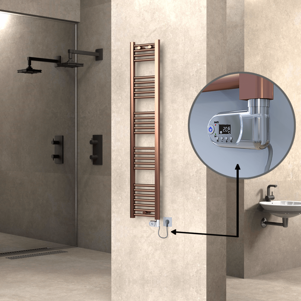 Haiti Elektrikli Havlupan 300x1500 Bakır Eskitme (Thesis Termostat) 300W - 1