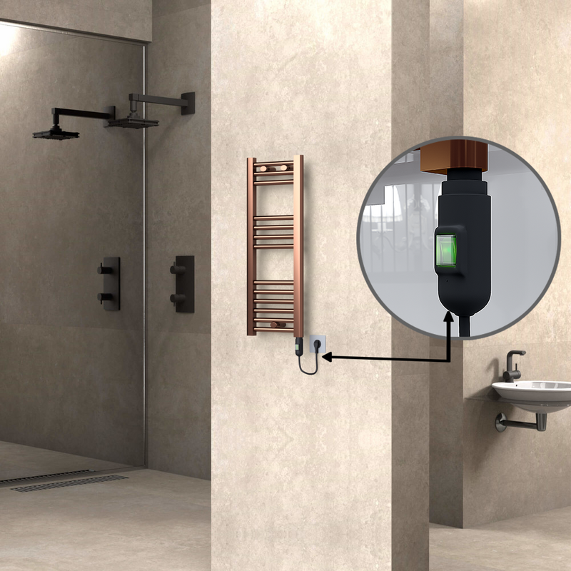 Haiti Elektrikli Havlupan 300x800 Bakır Eskitme (On/Off Düğmeli) 200W