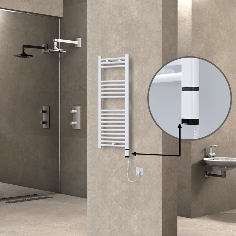 Haiti Elektrikli Havlupan 400x1000 Beyaz (OneD On/Off ) Sağ 300W 