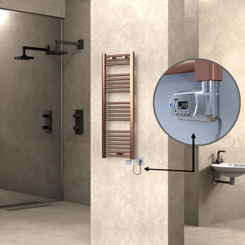 Haiti Elektrikli Havlupan 400x1100 Bakır Eskitme (Thesis Termostat) 300W