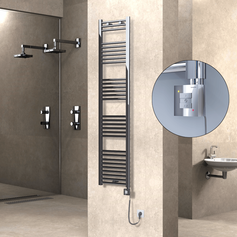 Haiti Sèche Serviettes Electrique 400x1800 Chrome Ktx1 300 Watt Câble en spirale