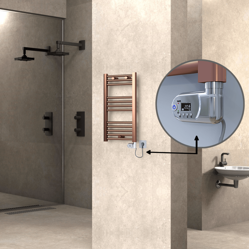 Haiti Elektrikli Havlupan 400x700 Bakır Eskitme (Thesis Termostat) 200W 