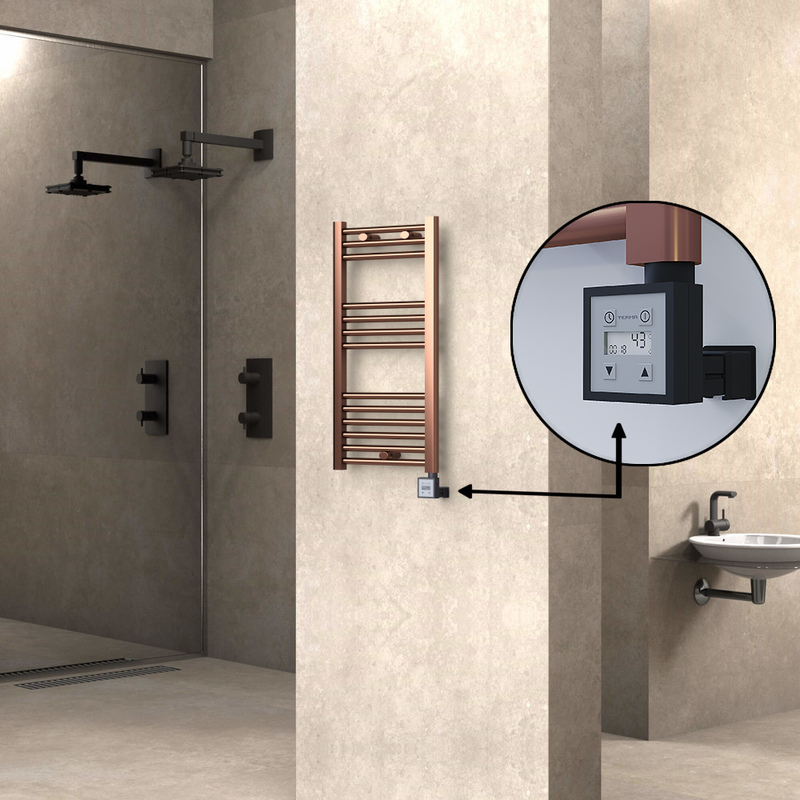 Haiti Sèche Serviettes Electrique 400x800 Antique Cuivre Ktx3 200 Watt
