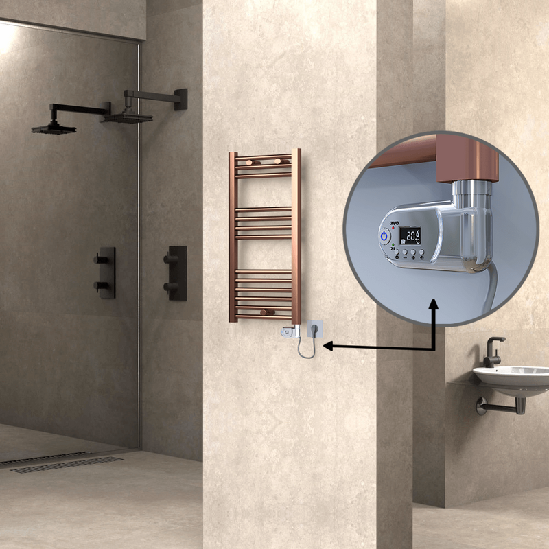 Haiti Elektrikli Havlupan 400x800 Bakır Eskitme (Thesis Termostat) 200W 