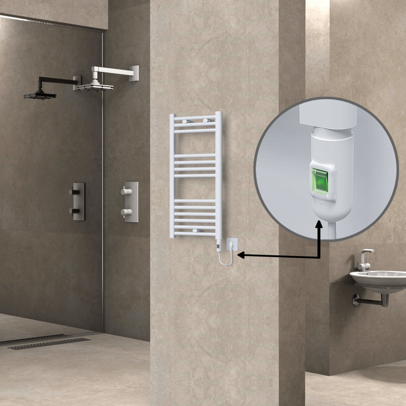 Haiti Elektrikli Havlupan 400x800 Beyaz (On/Off Düğmeli) 300W