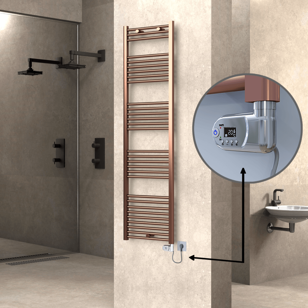 Haiti Elektrikli Havlupan 500x1800 Bakır Eskitme (Thesis Termostat) 600W - 1