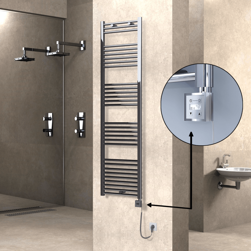 Haiti Sèche Serviettes Electrique 500x1800 Chrome Ktx3 600 Watt Câble en spirale