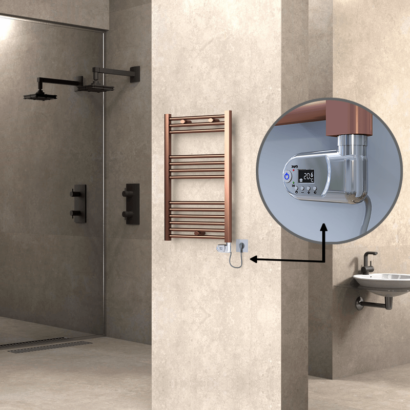 Haiti Elektrikli Havlupan 500x800 Bakır Eskitme (Thesis Termostat) 200W 