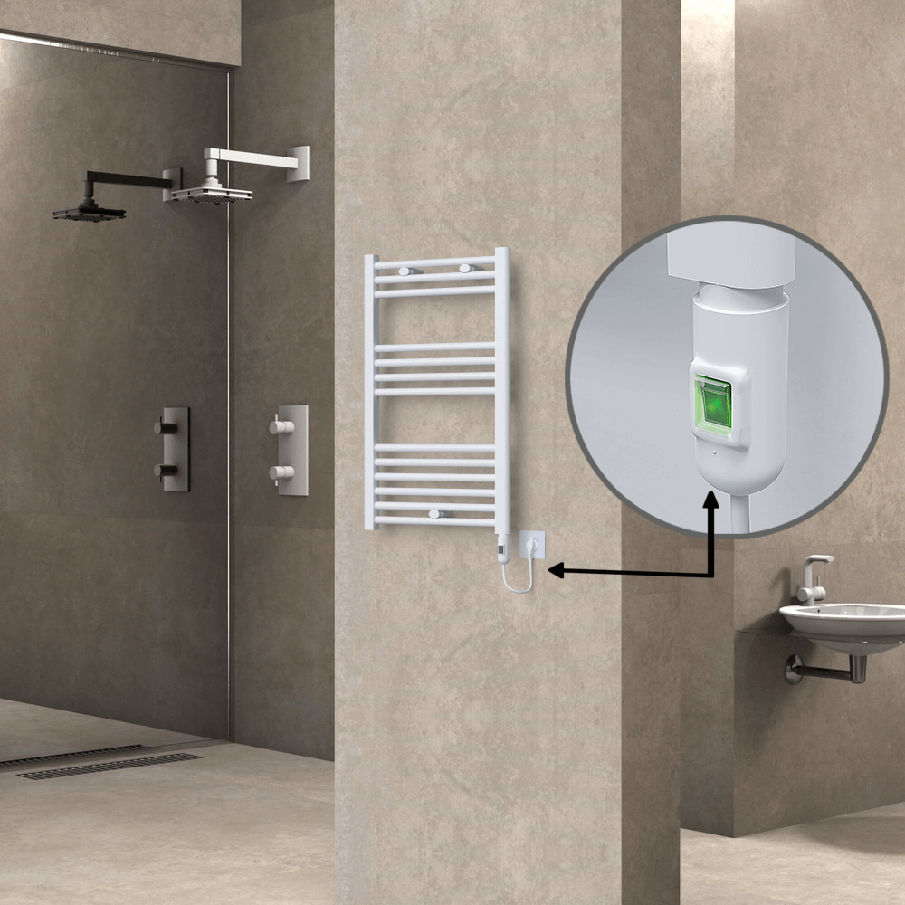 Haiti Elektrikli Havlupan 500x800 Beyaz (On/Off Düğmeli) 300W - 1