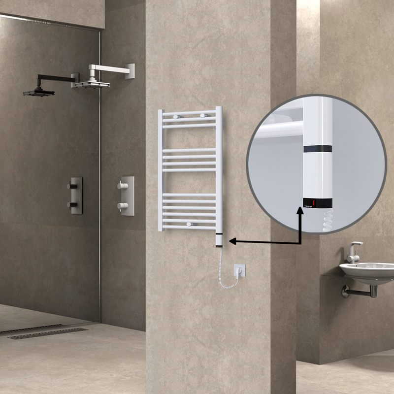 Haiti Elektrikli Havlupan 500x800 Beyaz (OneD On/Off ) Sağ 300W 