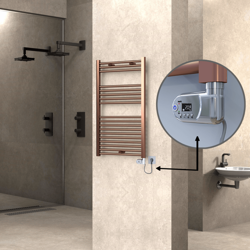Haiti Elektrikli Havlupan 600x1000 Bakır Eskitme (Thesis Termostat) 300W 