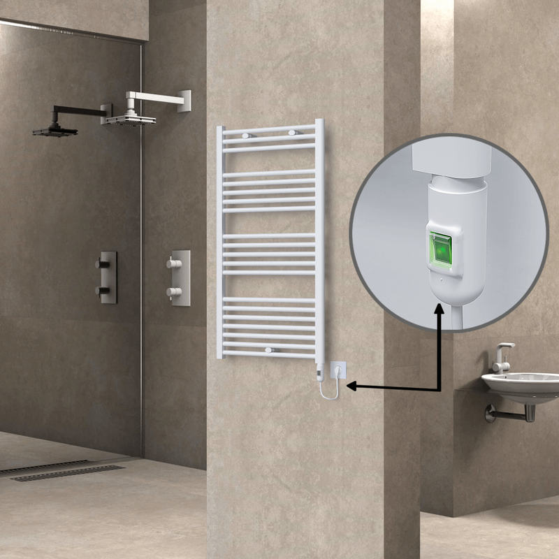 Haiti Elektrikli Havlupan 600x1100 Beyaz (On/Off Düğmeli) 600W 