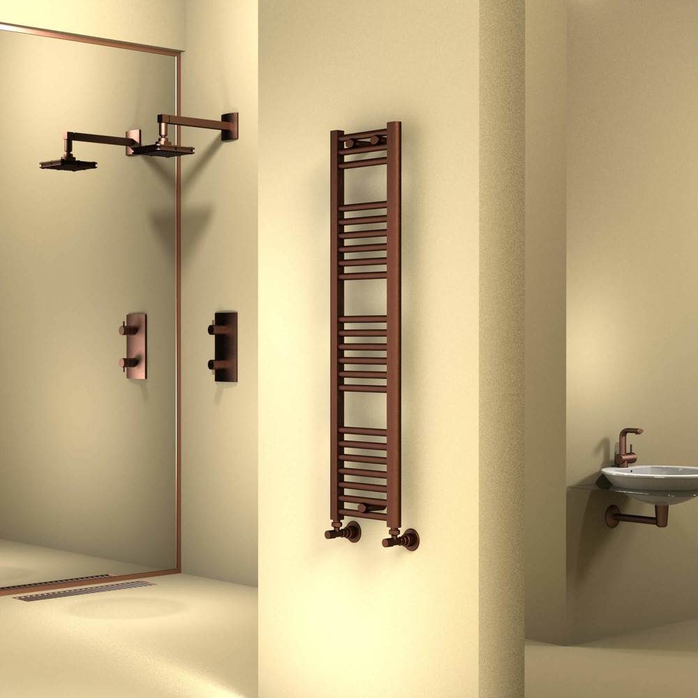 Haiti Towel Warmer 300x1200 Copper Antique - 1