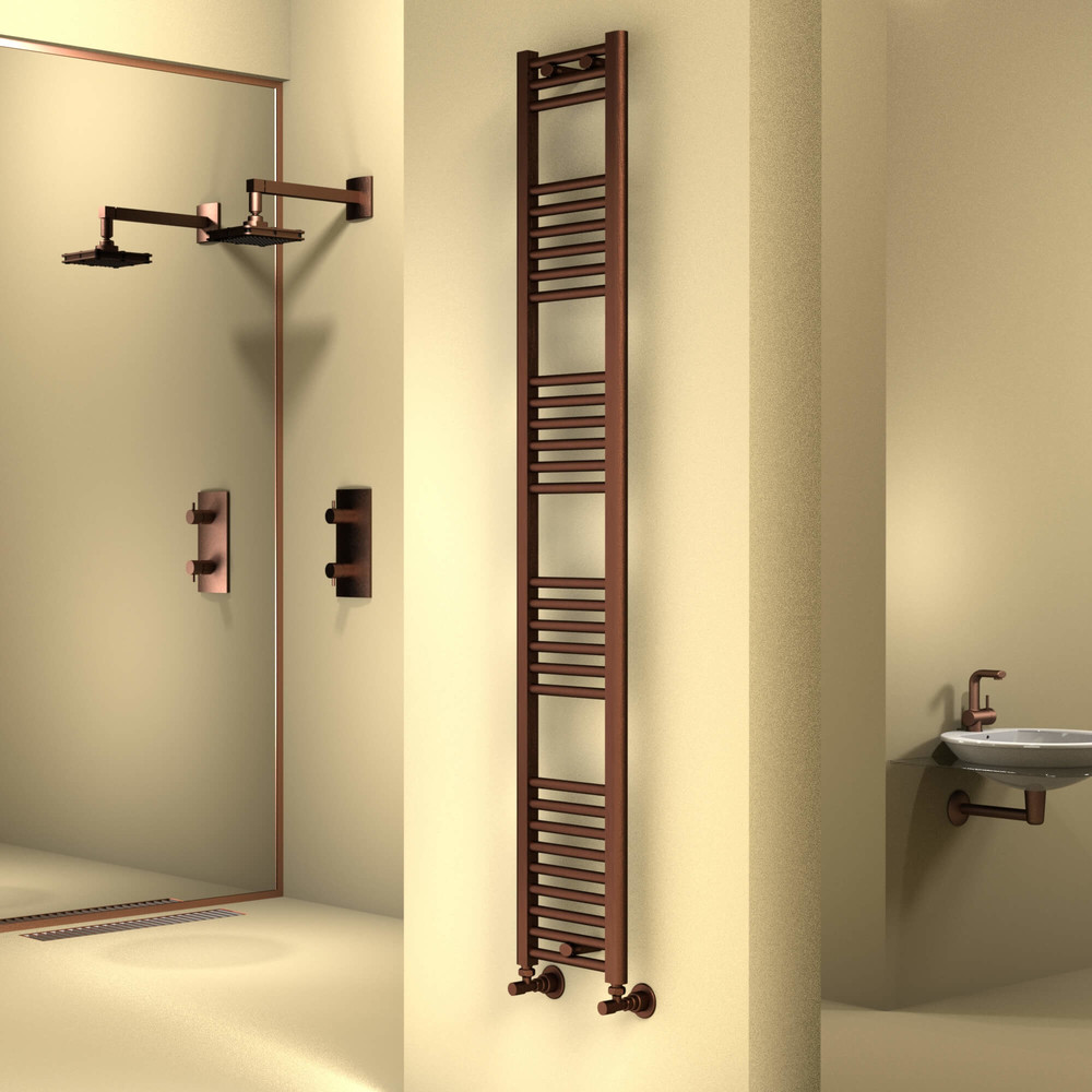 Haiti Towel Warmer 300x1800 Copper Antique - 1