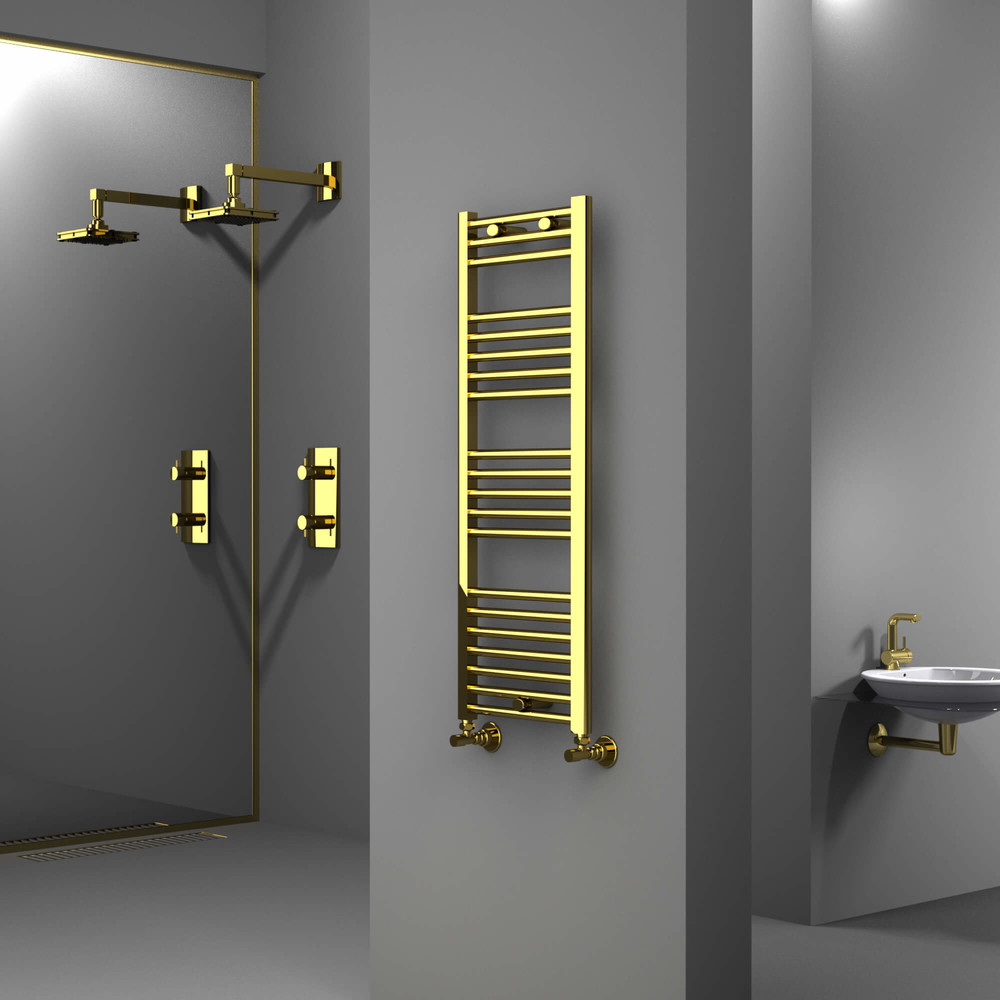 Haiti Towel Warmer 400x1100 Gold - 1