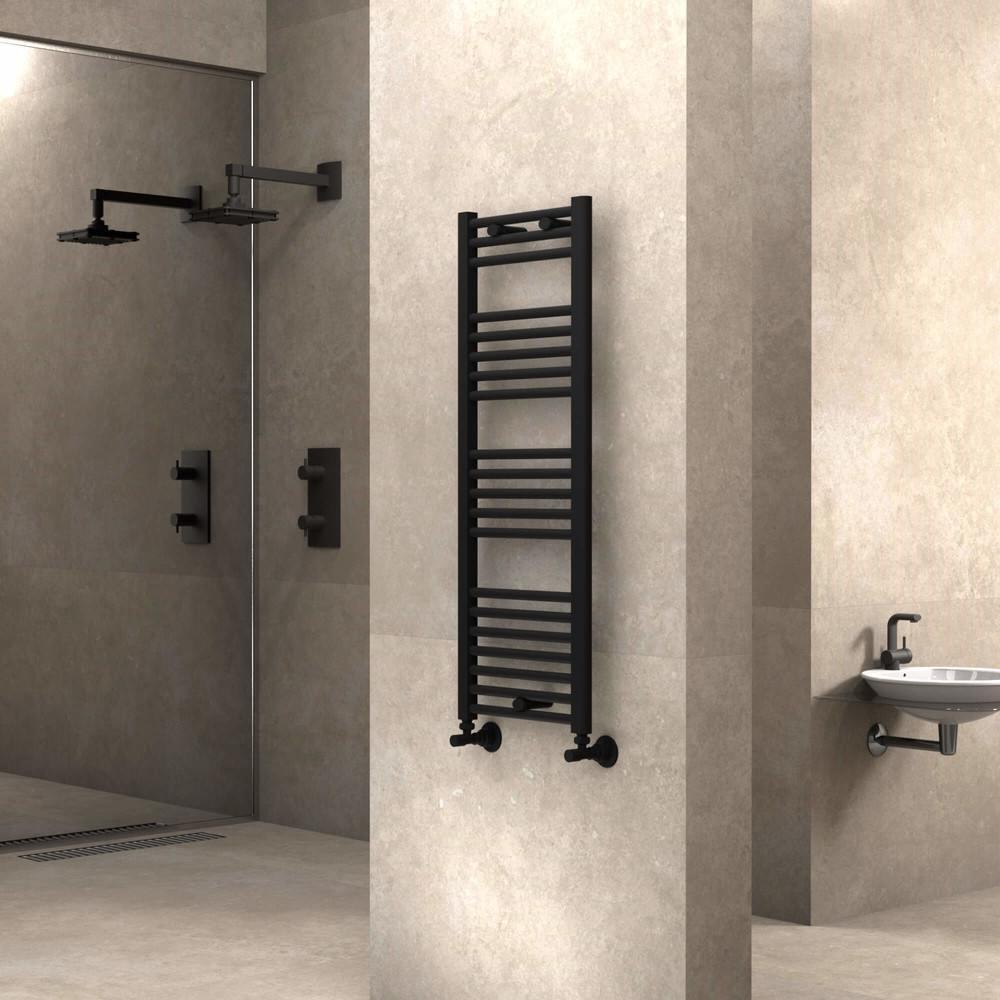 Haiti Towel Warmer 400x1100 Matte Black - 1