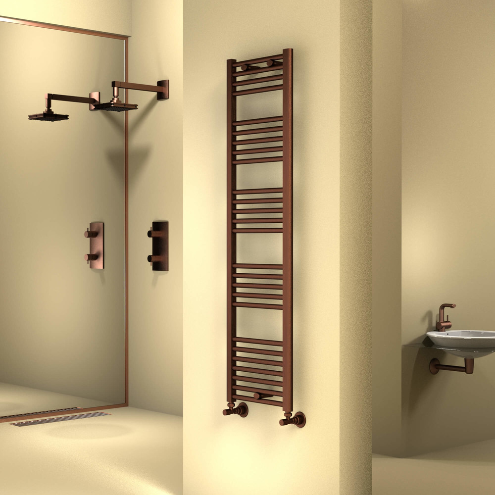 Haiti Towel Warmer 400x1500 Copper Antique - 1