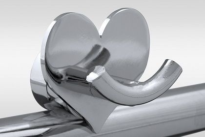 Havlupan Havlu ve Bornoz Askısı H04 Metal Kalpli Krom - 1