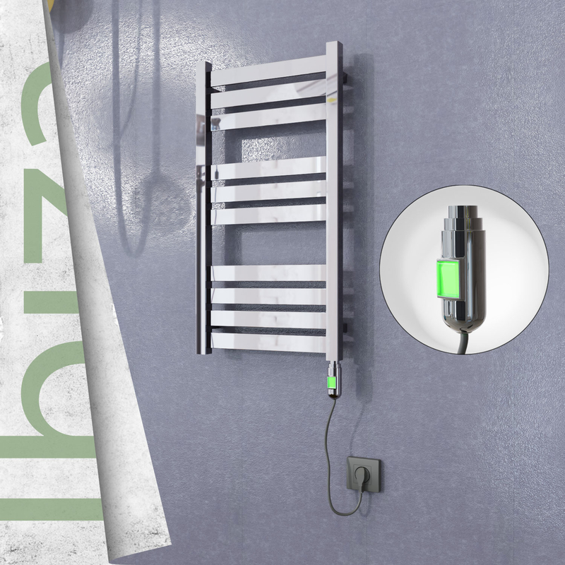 Ibiza Electric Stainless Steel Towel Rail 400x780 Mirror Polished (On/Off Switch) 200W 