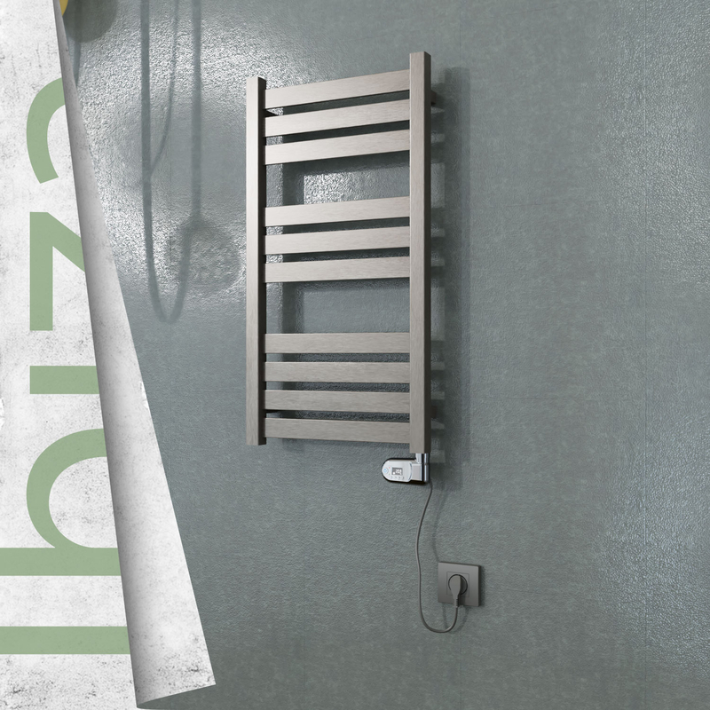 Ibiza Electric Stainless Steel Towel Rail 400x780 Satin Gold (Thesis Thermostat) 200W 