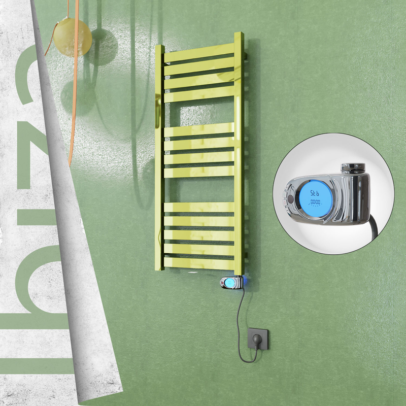 Ibiza Electric Stainless Steel Towel Rail 400x960 Gold (Musa Thermostat) 300W