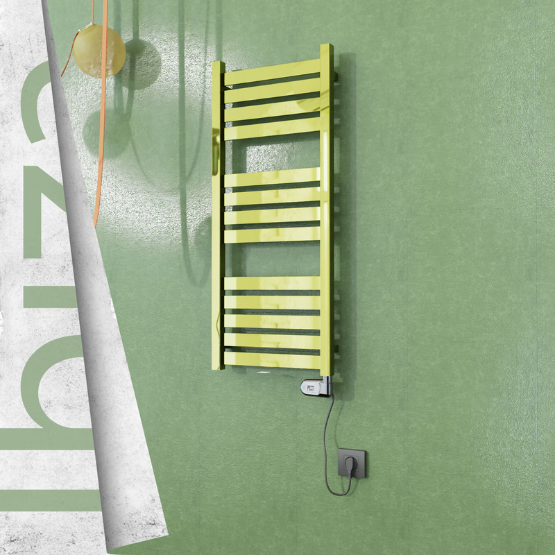 Ibiza Electric Stainless Steel Towel Rail 400x960 Gold (Thesis Thermostat) 300W 