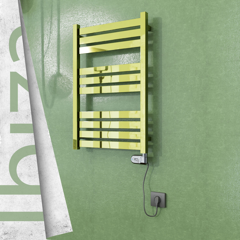 Ibiza Electric Stainless Steel Towel Rail 500x780 Gold (Thesis Thermostat) 300W