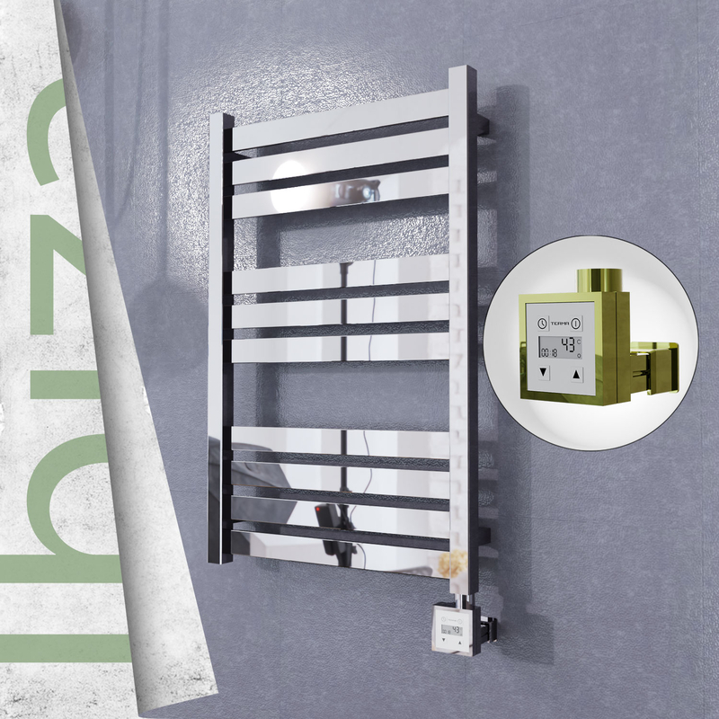 Ibiza Stainless Steel Towel Rail 500x780 Mirror Polished (KTX3 Thermostat) 300W