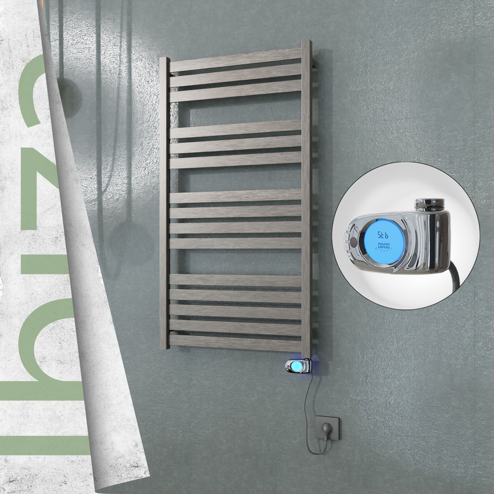 Ibiza Electric Towel Warmer 600x1165 Satine Finish (Musa Thermostat) 300 W - 1